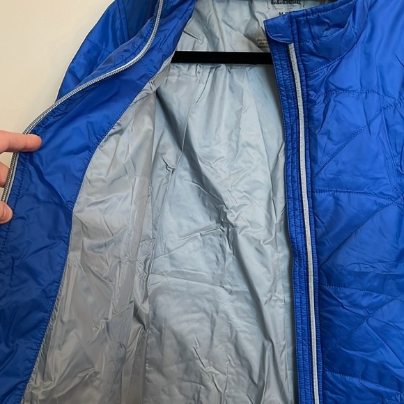 L. L. Bean Primaloft Parkway Full Zip Jacket Quilted Insulated Blue Size Medium - Picture 4 of 9